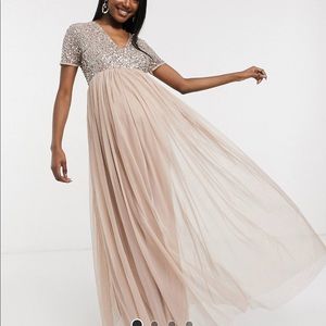 ASOS Maya Maternity Maxi Tulle Dress